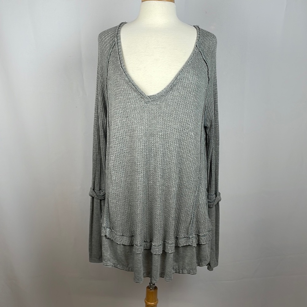 Free People Tiered Waffle Top